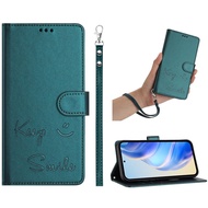 OPPO Reno A5 A5i A3 11F A98 A97 A77 A96 A76 A36 A80 A2 A1 Lite Pro  Smile Wallet Flip Case with RFID