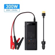 BASEUS 150W รถอินเวอร์เตอร์ DC 12V to AC 220V EU Auto Power Inversor USB Type C Fast Charger สําหรับ