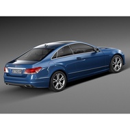 Mercedes-Benz E-Class Coupe 2015 Models with Interior/E-Class Coupe Car 3d Model fbx