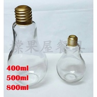 [<unk> Fruit House Tableware] 400cc Bulb Milk Tea Bottle Beverage Bottle Milk Tea Bottle Juice Bottl
