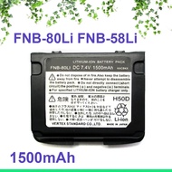 New 1500mAh for FNB-80Li FNB-58Li Talkie-walkie batteries pour Yaesu Vertex VX-7R VX-6 VX-6R VX-5 VX