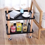 Nordic Modern Creative Mobile Racks Multi-Function Storage Rack Trolley Coffe Table Rak Pelbagaiguna