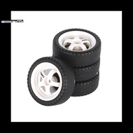 【honkandizi01.sg】4Pcs 33mm RC Drift Tire Wheel Hard Tyre for LDRC AE86 A86 A86P LD1801 1/18 RC Car U