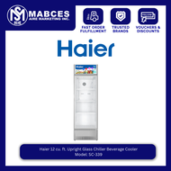Haier 12 cu. ft. Upright Glass Chiller Beverage Cooler SC-339