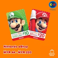 Nintendo eShop USD Gift Card - USD10 - USD20