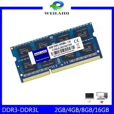 DDR3 DDR3L 4GB 8GB 1066 1333 1600MHZ Sodimm RAM,PC3L-12800s Memory 204Pin 1.35V/1.5V CL11 Non-ECC Un