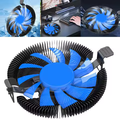 CPU Cooler Cooling Fan 8CM 2700RPM 3Pin PWM Computer Case Fan for LGA 1700 1200 155X AM3 AM4 Ultra-T