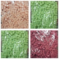 @225GRAM/COLORED SQUARE MOTE BEADS (MM 72)