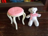 ▲美好時光▼ 早期-芭比娃娃椅子 熊熊玩具 早期懷舊收藏/老玩具
