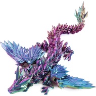 Naga Bercetak 3D dengan Sayap, Naga Bersayap Artikulasi 9" untuk Mainan Meja Eksekutif Hiasan Pejaba