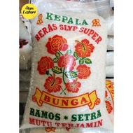 BERAS SETRA RAMOS CAP BUNGA  1KG / BERAS PREMIUM / BERAS MURAH / BERAS 1KG GRATIS ONGKIR