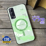 VIVO Y72 (5G) Glass Softcase - VIVO Y72 (5G) Mobile Phone Case [T127].