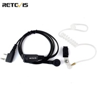 Retevis Walkie Talkies Earpiece Acoustic Tube Headset with Mic for Baofeng UV-5R BF-888S Retevis H-7