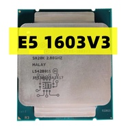 ใช้ E5 E5-1603V3 Xeon เกือบใหม่1603V 3 CPU 2.8GHZ Quad-Core 10MB 140W E5-1603 V3 E5 V3 LGA2011-3 E5 1603V 3เดสก์ท็อปเซอร์เวอร์ Gratis Ongkir โปรเซสเซอร์ CPU
