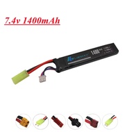 7.4V Lipo Battery for Mini Airsoft Guns RC Model 7.4V 1400mAh 25C Battery For Electric Toys Guns Par