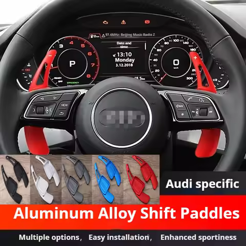 Suitable for Audi A3 TT A1 Q3 R8 A7Q2 Q8 A4L A5 Q5LS4 S6 aluminum alloy steering wheel shift paddles