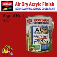 SIGNAL RED 437 ( 1L ) kossan ACY KOSACRYLIC FINISH PAINT FOR ACRYLIC GLOSS PAINT PVC PAINT FIBER PAI