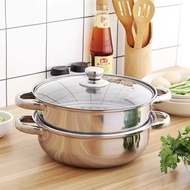 Sn STEAMER Pot STEAMER 2-level Stacking STAINLESS STEEL SOMAY Kitchen Ware