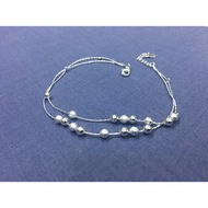 S990 Silver Plated Chain Anklet Bracelet