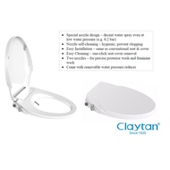 Claytan USCN274 V-SHAPE BSC-7500H SOFT-CLOSED PP SEAT & COVER WITH BUILT-IN BIDET (LEFT HAND WATER I