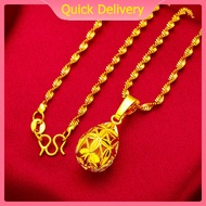 Limited Time Discount Emas 916 Original Lelong Rantai Korea Mortgaged Malaysia Kalung Rantai Leher Panjang Pendant Best Friends Necklace Women Indian Jewellery Set Chain Gold Plated Indian Jewellery Hypoallerginic Fashion Love Necklace  for Girls