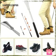 HAPPYLEAF Shoe Puller, Stainless Steel Retractable Shoe Assistant, Adjustable General Lazy Shoe Horn