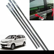 List Lis Kaca Pintu Samping Pelindung Penutup Jendela Mobil Car Cover Case Door Glass Window Body Side Chrome All New Avanza Veloz Variasi Eksterior