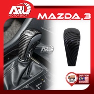 Mazda 3 BP Gear Knob Carbon Cover Gear Lever Shift Knob Cover Trim Kit Mazda 3 BP 2019 - 2025 ARL Mo