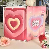 เคสไอแพด Gen9 Air5 gen10 Case pink heart แจ็คเก็ตลง ช่องใส่ปากกา ipad Pro 2021 เคสไอแพด air4 case iPad air3 gen8 gen6 gen7