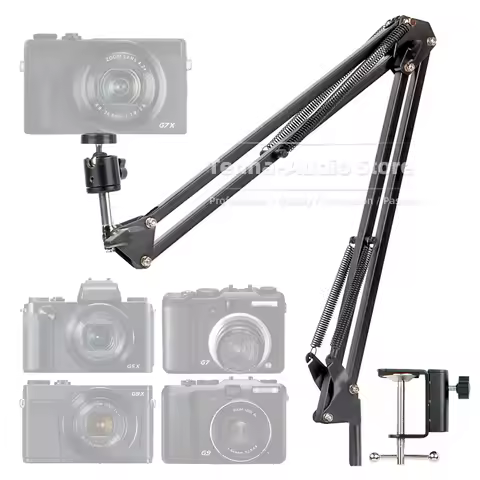 Replacement Desktop Scissor Boom Arm Digital Camera Stand Clamp For Canon PowerShot G5 G5x G7 G7x G9