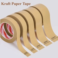 1 Roll 23m Gummed Kraft Paper Brown Bundled Adhesive Masking Paper Tape for Box Sealing Kraft Paper 