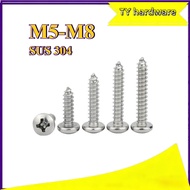 【DTY-G1】Phillips Pan Head Self Tapping Screw /Screw Plastic Wood | Skru Besi| SUS 304 Stainless Stee