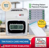 TIMI TR-1N PUNCH CARD MACHINE TIME RECORDER MACHINE MESIN PUNCH CARD