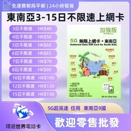 4-15日東南亞5G不限速電話卡 越南數據卡 印尼網絡卡 新加坡手機卡 馬來西亞上網卡 泰國旅遊卡 菲律賓旅行卡 柬埔寨sim卡 台灣上網卡 澳門數據卡