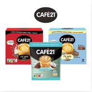 Cafe21 2in1 Coffee BUNDLE OF 3 BOX | Deluxe Flat White, Low Fat & Coconut Latte