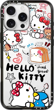 CASETiFY KT อะคริลิคใสขนมแมวสีชมพูกับเคส Magsafe สำหรับ IPhone 17 Pro Max/ 17 16 15 14 13 Pro Max เค