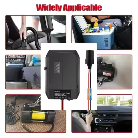 Li-ion Battery Adapter Cigarette Lighter Voltage Regulator 18V To 5-13V Step Down Converter for Hiko