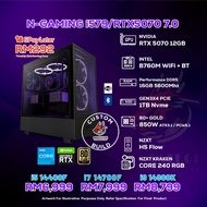 # N-GAMING i579/RTX5070 7.0 PC GAMING PACKAGE / 16GB DDR5 / 1TB SSD / RTX 5070 12GB + CPU OPTIONS