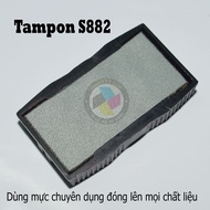 [HCM]Khay mực con dấu chuyên dụng S882 trắng _ tampon trắng