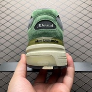JJJJound x New Balance NB 992復古反毛皮支撐低幫休閒城市通勤跑步鞋男女同款綠色