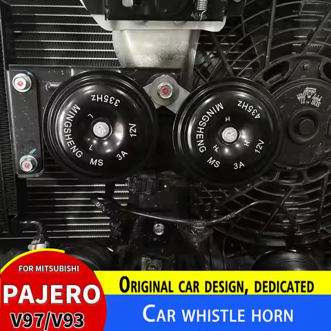 For Mitsubishi Pajero Multi-tone & Claxon Horns Whistle Horn Modification V97 V93 V73 V87 Pajero Lou