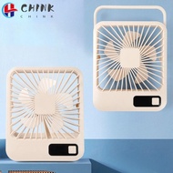 CHINK Desk Fan, Small 7H Timing Table Fan,  5 Speed Quiet USB Rechargeable Speed Powerful Fan Offices