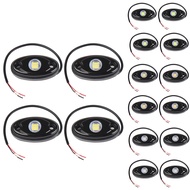 4Pcs 9LED Super Bright Rock Light Kit LED Waterproof LED Neon Underglow Light for Off Road Truck Boa