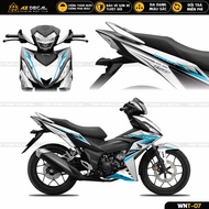 Tem Trùm Xe Honda Winner 150 / V1 Mũi Tên | WNT-07 | Decal Cao Cấp Màu Đỏ Đen Trắng Chống Nước - Azd