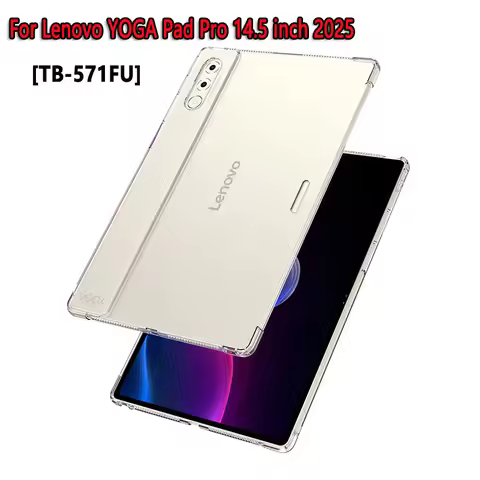 For Lenovo YOGA Pad Pro 14.5" 2025 Case Yoga Pad Pro TB571FU 14.5 inch Airbag Silicone Cover Clear F