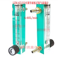 [Kualiti Tinggi] LZM-6T O2 Oxygen Adjustable Float Flowmeter 6~60L/min Oxygen Bar Flowmeter EORA
