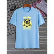 KATUN ACAB Cartoon Print Cotton T-Shirt Short Sleeve - ACAB Large Face Cartoon T-Shirt - Cartoon T-S