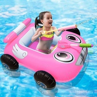 Swimming Ring Inflatable Pool Children Water Touch Car Playing Water Seat Ring Car Spray Water New G