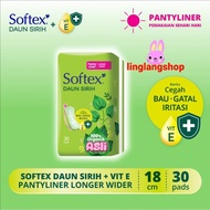 Softex pantyliner isi 30 p Long wider Daunsirih MINT Greentea pembalut