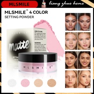 MLSMILE Shimmer Setting Powder Makeup Waterproof Oil Control Pink Glitter Loose Powder Face Matte Sh